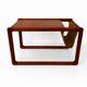 Danish teak coffee table with magazine rack by Kai Kristiansen.