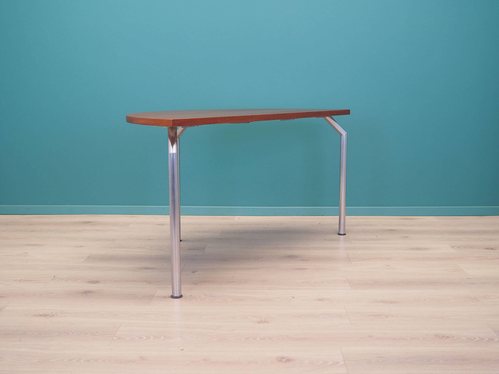 Teak half round table, Danish design, 1970s, manufacturer: Bent Krogh