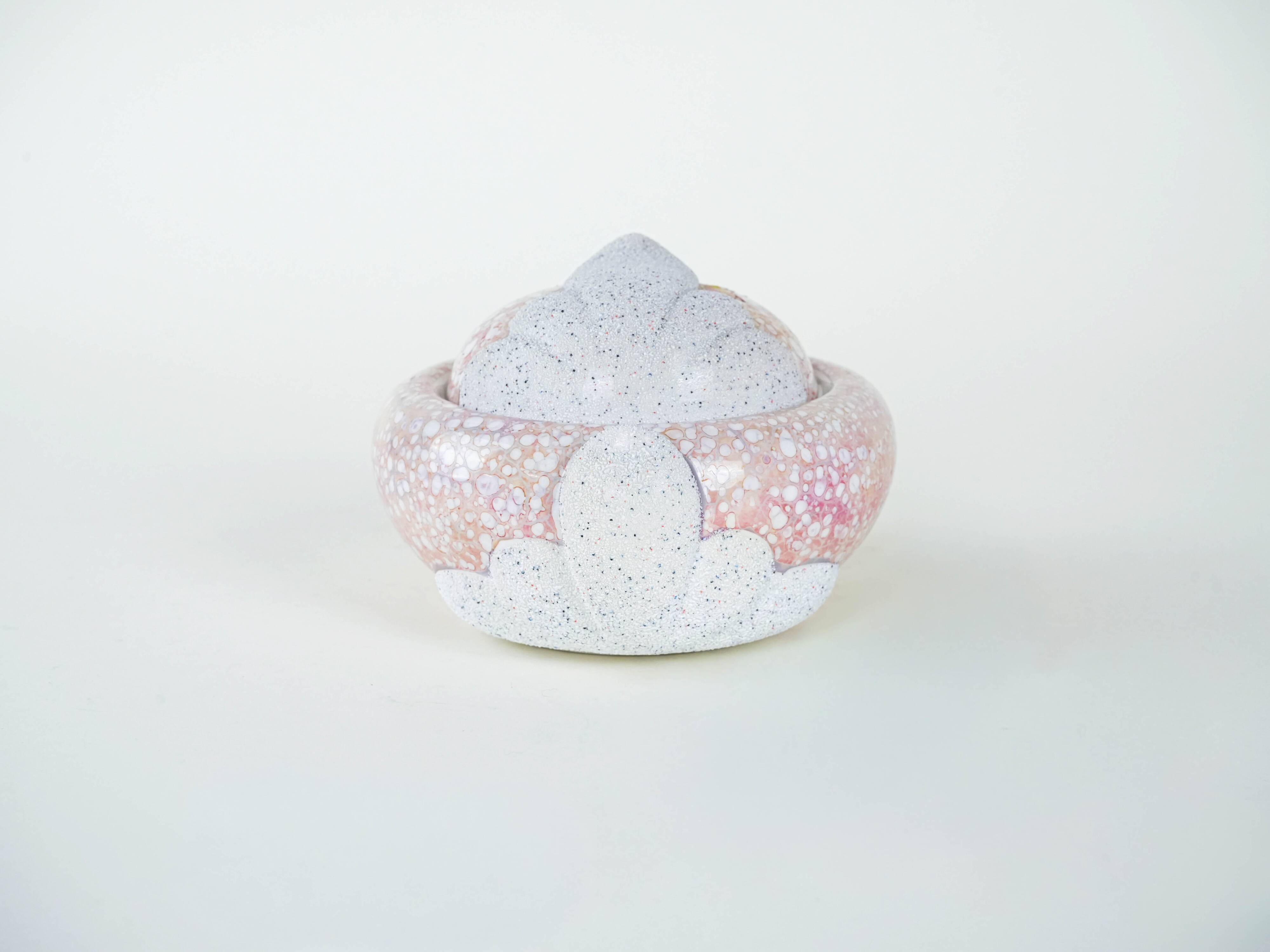 Ceramic sugar bowl, Italian design, 1970s, made in Italy