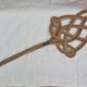 Tapette en rotin, tape-tapis de 1970