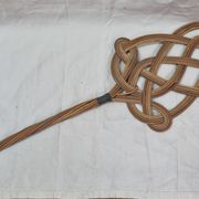 Tapette en rotin, tape-tapis de 1970