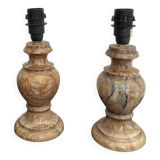 Mina France marble bedside lamp bases