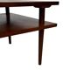 Vintage square coffee table in teak veneer, 1960s design