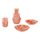 Set of artistic glass items, Italian design, 1970s, production: Italy