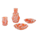 Set of artistic glass items, Italian design, 1970s, production: Italy