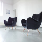 Sculptural armchair of Melchiorre Bega of 1955