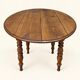 Extendable oval table Louis-Philippe solid oak 19th century