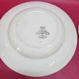 Longwy Longpré 4 old earthenware plates