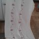 Nappe et 12 serviettes broderies fleurs champêtre