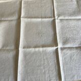 6 serviettes de table blanches anciennes