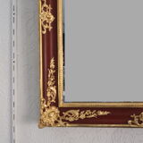 Golden and lacquered mirror 81x75cm