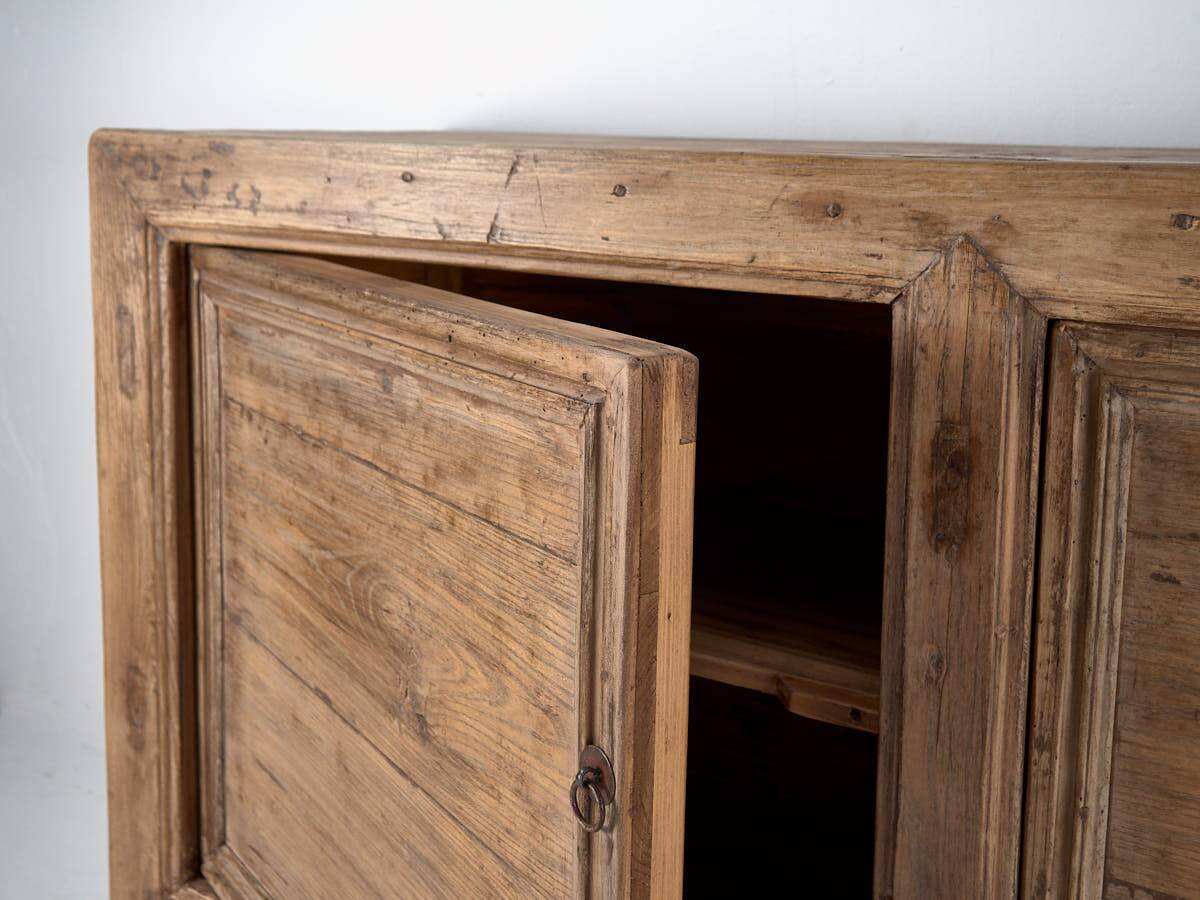 Antique wooden three-door sideboard (circa 1920)