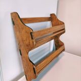 Vintage wooden wall shelf