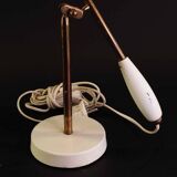 Midcentury Modern White Table Lamp "Birdy" by Birger Dahl, Sonnico, Norway 1950s