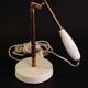 Midcentury Modern White Table Lamp "Birdy" by Birger Dahl, Sonnico, Norway 1950s