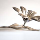 Cendrier en métal en forme de fleur Plame 1960