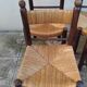 8 vintage straw chairs from the 1950s.