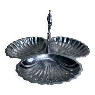 Serviteur coquillage triple en inox