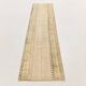 Tapis de couloir vintage turc crème et marron