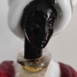 Set of 2 murano candlestick statuettes