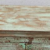 Green patinated glass cabinet