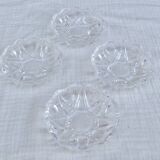 Set de 4 coupelles XS en verre taillé