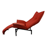 Chaise de véranda vintage rouge par Vico Magistretti