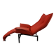 Chaise de véranda vintage rouge par Vico Magistretti