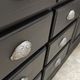 Craft furniture black patina two doors and eight drawers
