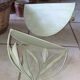 Duo of wrought iron shelves