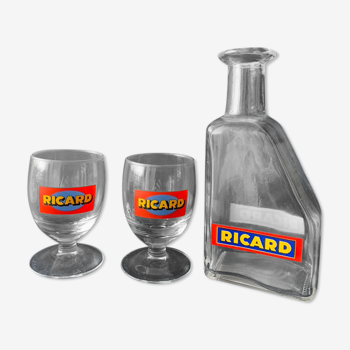 Carafe RIcard et 2 verres