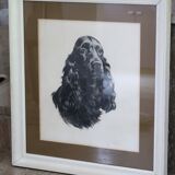 Animal portrait, painting signed by Jean Rivet, 1960s