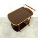 Neoclassical brass drinks trolley, 1960s