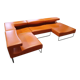 Canapé moroso - lowseat, cuir orange