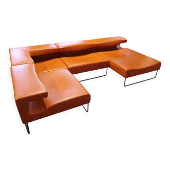 MOROSO sofa - Lowseat, orange leather