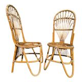 Bamboo and Rattan Chair by Dirk Van Sliedregt for Rohe Noordwolde