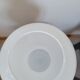White opaline bubble vase