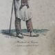 Cadre impression gravure vintage carte vernet