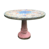 Concrete garden table