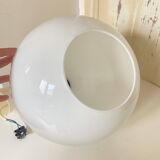 White Ball/Globe Pendant Lamp Vintage