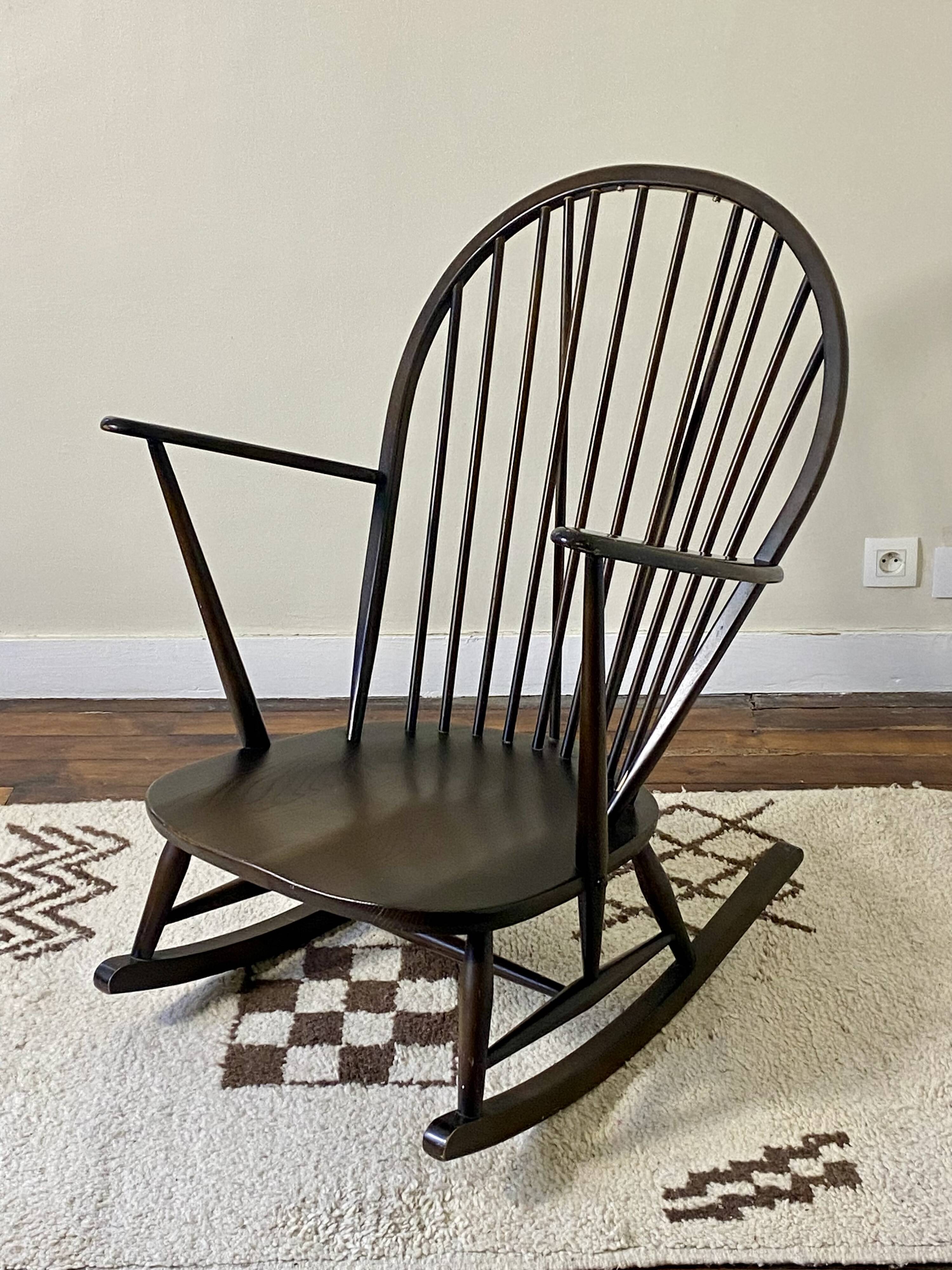Rocking chair Ercol, Lucian Ercolani, Year 1956