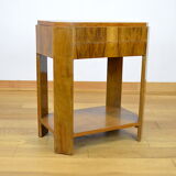 Art Deco walnut pedestal table 1930