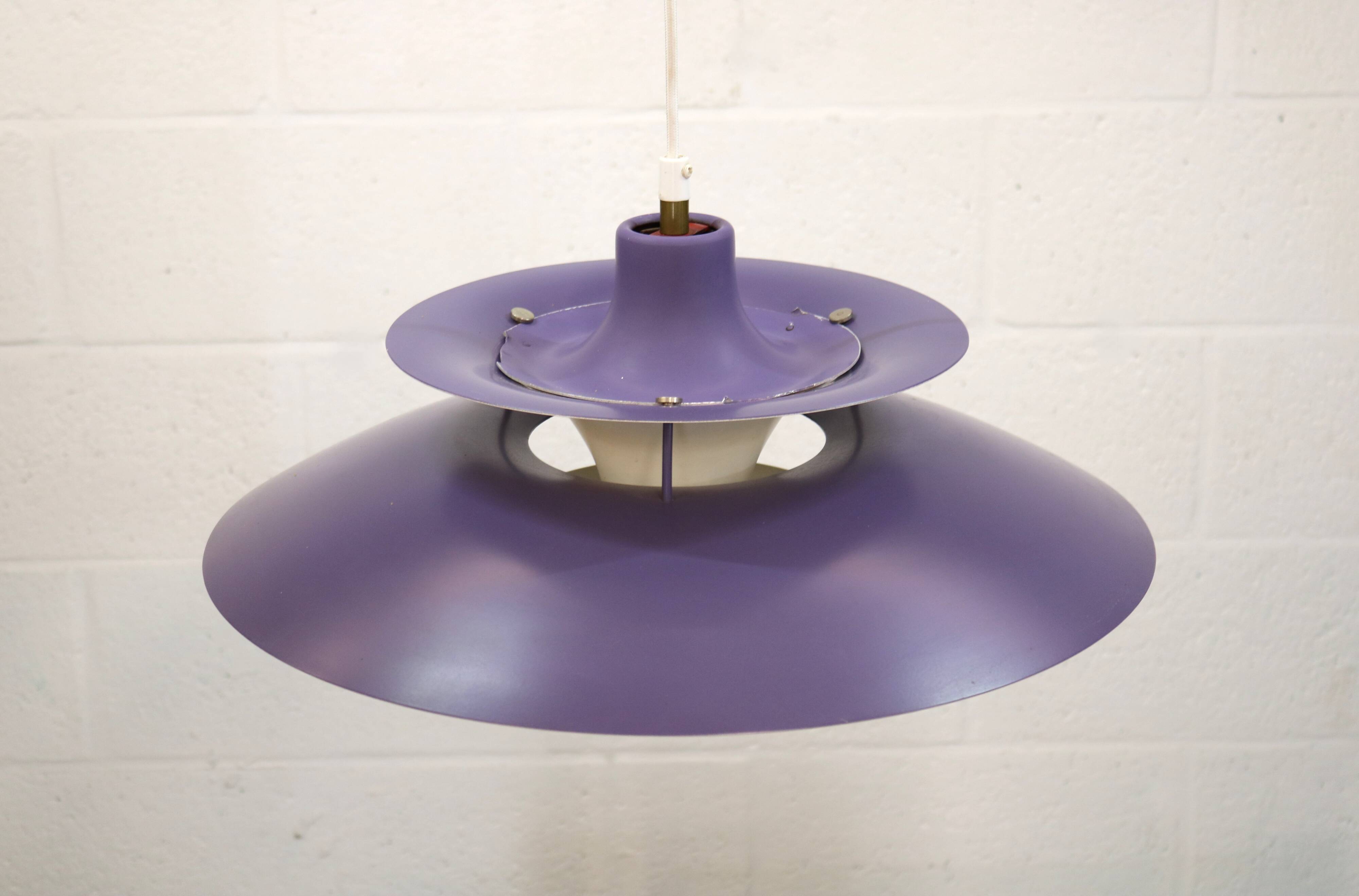 Vintage Louis Poulsen PH5 Pendant Lamp – Original Purple Edition