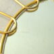 Mirror shape Sun brass of the 1970s 43x43cm