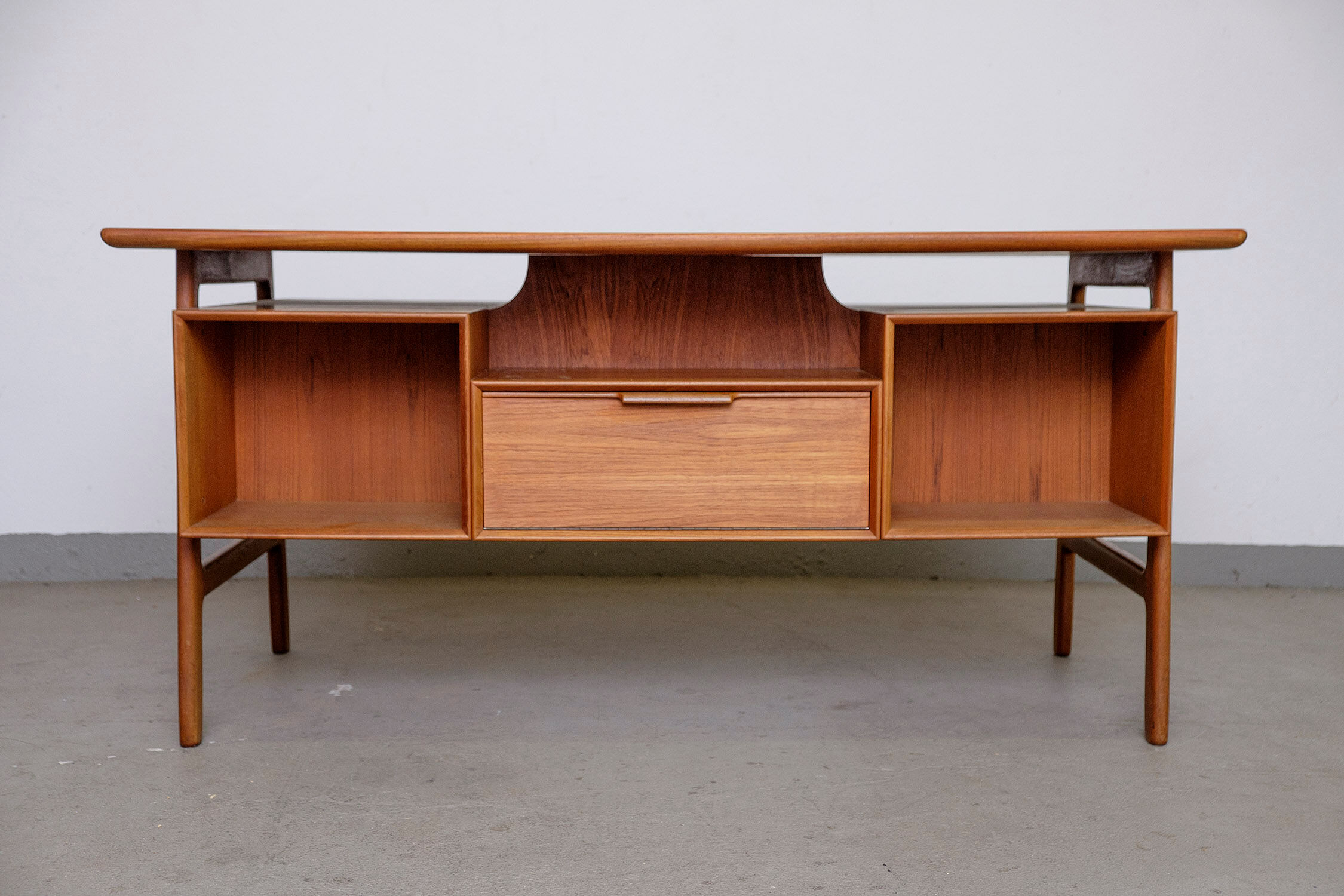 Model 75 teak desk by Omann Jun, 1960