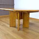 Table de repas en orme vintage Maison Regain, 1980