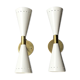 Pair of white cone appliques