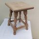 Old vintage sandblasted stool