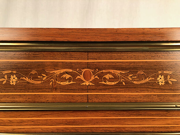 Louis XVI style showcase in wood inlaid late nineteenth, early twentieth