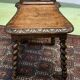 Pair of low 19th oak chairs